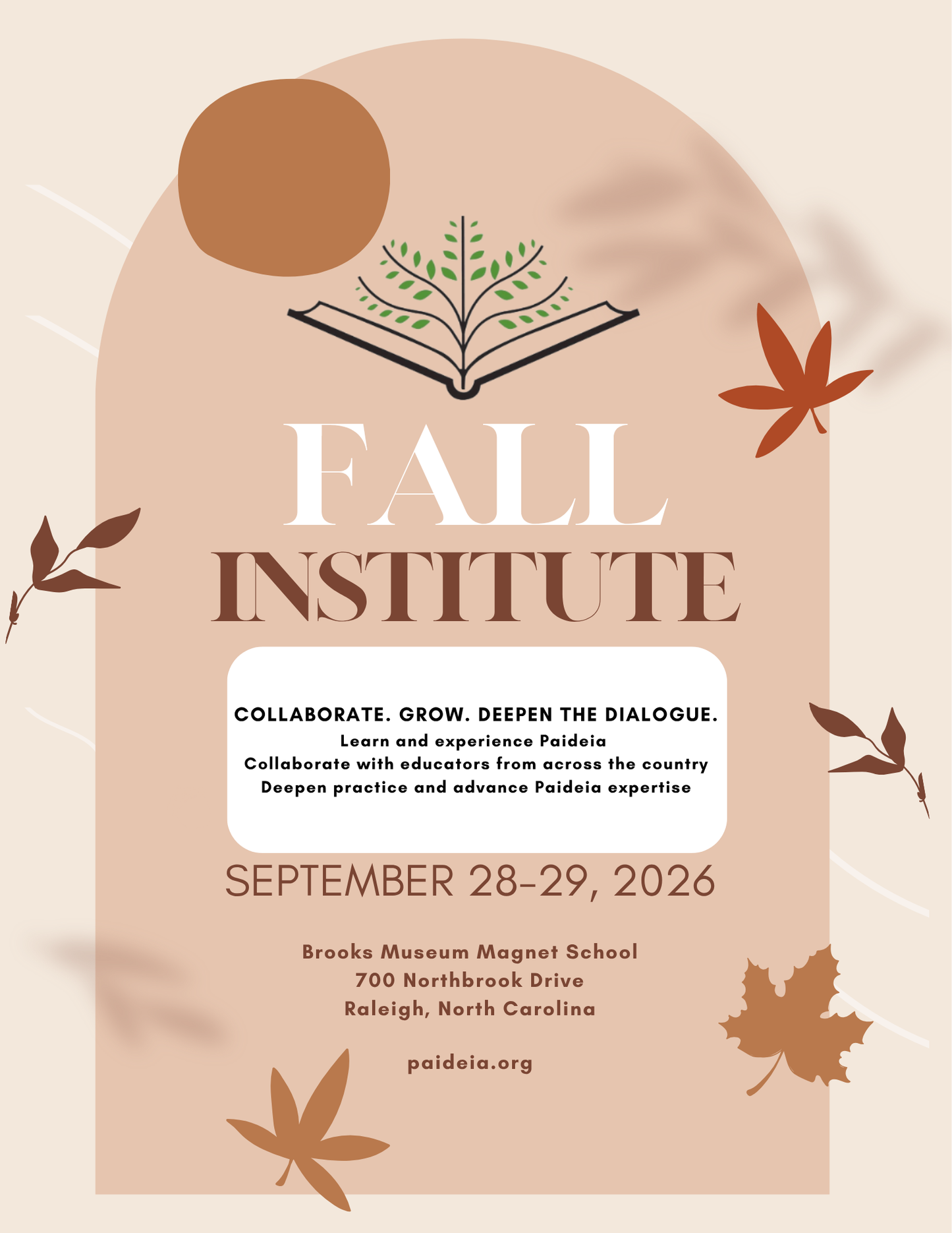 Fall 2026 Institute (Raleigh, NC)