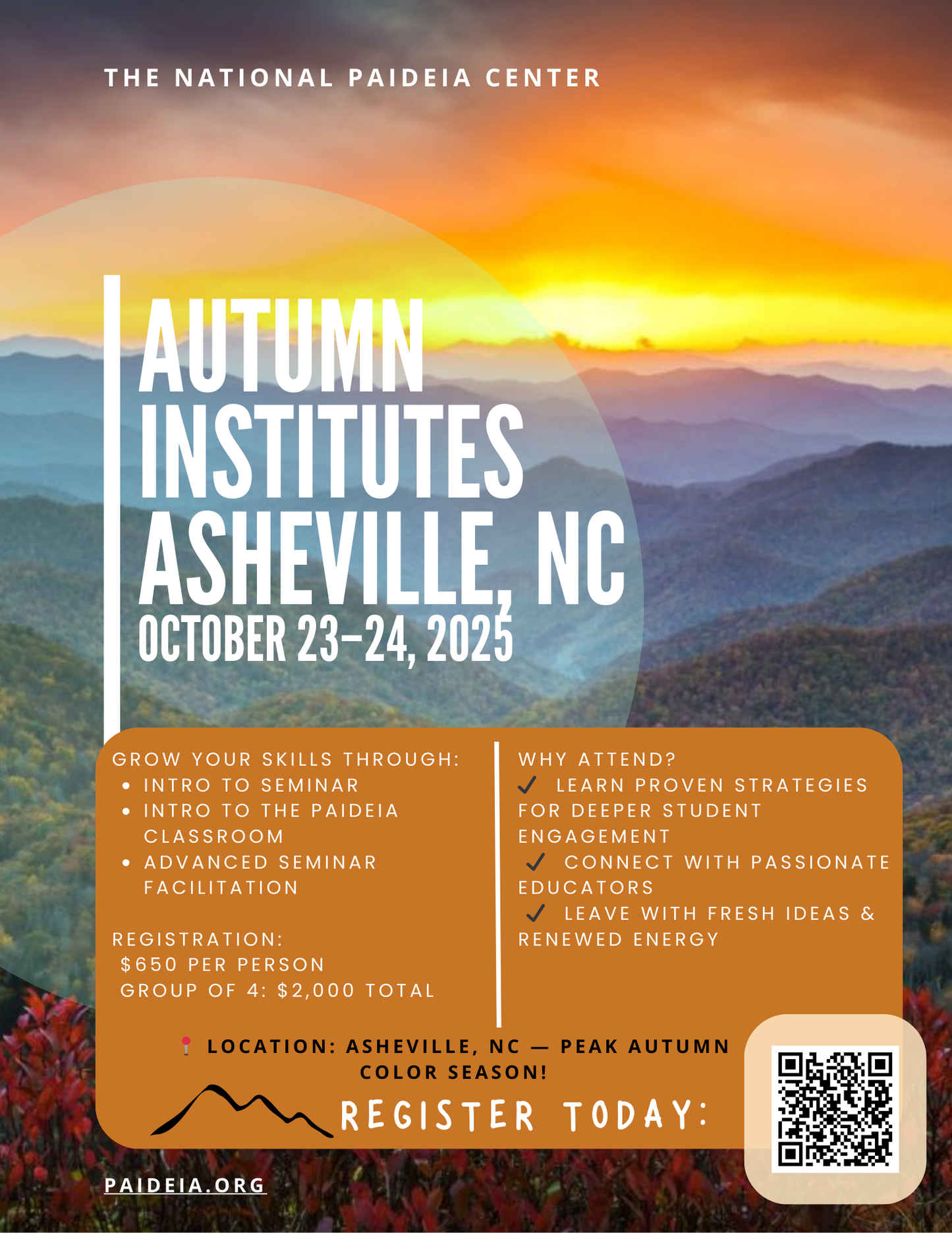 Autumn Institutes in Asheville